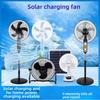 Solar-Powered Multi-Function Fan with Remote Control and Lighting