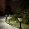 VidaXL Solar Pathway Lights and Ground Stakes 4pcs Warm White RGB, Solar Driveway Lighting, Solar Garden Light, 4008189