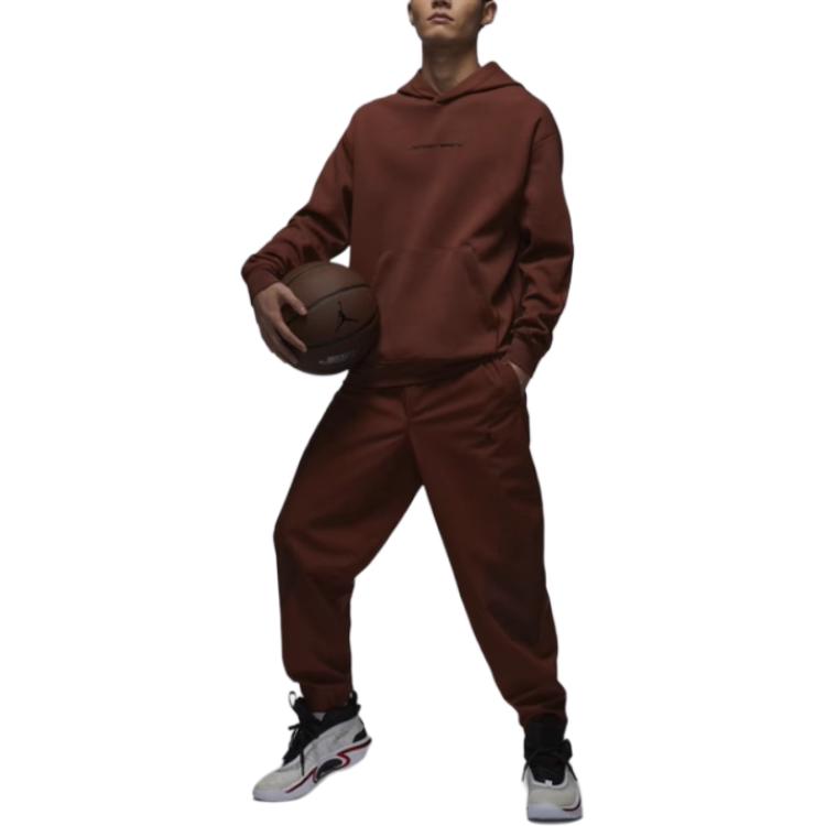 Jordan Sport Jam Logo Casual Woven Versatile Comfortable Basketball Pants Men Pants Brown Black HF9891-231