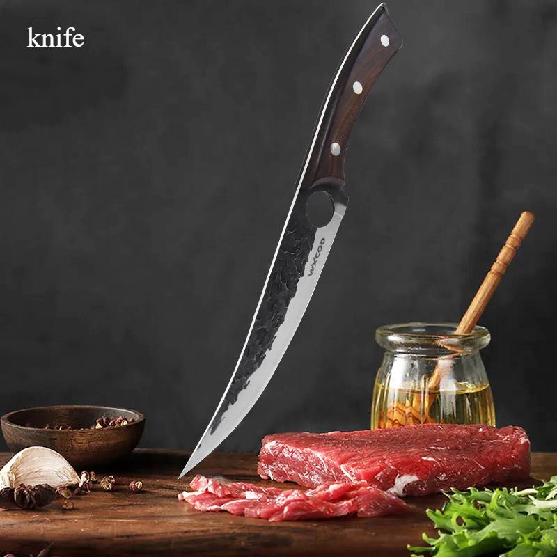 Профессиональный поварской нож, японские кухонные ножи, кованый нож из нержавеющей стали для обвалки, многофункциональный нож для нарезки мяса