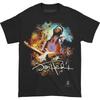 Men's Jimi Hendrix Hendrix Angel Slim Fit T-shirt Black