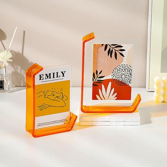 6/7-Inch Floating Photo Frame DIY Double-sided Horizontal Vertical Neon Acrylic Home Office
