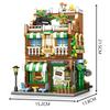 Coffee Shop Building Blocks Architecture Model Boys Gift City Series Assembly Puzzle Building Blocks Kids Toy Girls Gift