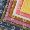 100*140cm Little Daisy Floral Print Soft Stretch Polyester Fabric For Diy Dress Shirts Home Decor Handmade Apparel Sewing Fabric