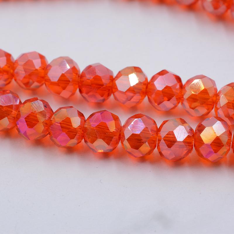 Dark Red Series Shining Multicolor 4/6mm Crystal Beads Rondelle Shape Jewelry Findings Earring Glass Quartz Charms Bracelet Accessories