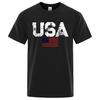 Men's And Women's T-shirts Vintage Usa Flag Street Print Male T Shirts High Quality New Tshirt Summer Casual Cotton Tops Breathable Tee Clothes