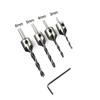 Adjustable 7-Piece Three-Pointed Woodworking Countersink Drill Set