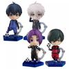 Anime Blue Lock Rin Itoshi Mikage Reo Isagi Yoichi Action Figure Q Version Movable Model PVC Toy Gifts