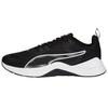 Infusion Sport Simple Fabric Shock Absorption Non-Slip Wear-Resistant Low-Top Training Running Shoes Men Sneaker Black White 377893-01