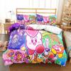 3D Printed Kawaii Cartoon Kirbys Bedding Set Single Twin Full Queen King Size Bed Set Adult Kid Bedroom Bedding Gift