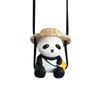 Decoraction Panda Car Pendant Swing Doll Rearview Mirror Hanging Car Hanging Ornament  Car Decor