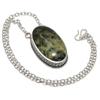 Prehnite Handmade 925 Sterling Silver Jewelry Necklace 20" W4k74