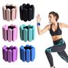 2Pcs Adjustable Silicone Ankle Weight Walking Running Jogging Yoga Pilates Home Gym Fitness Strength Training Women Wrist Leg Weight