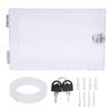 Clear Thermostat Lock Box Cover with Key Thermostat Guard Fits Thermostats 6.1x3.95x2in Or Smaller