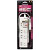 Panasonic The Tap Z AC Adapter Compatible, 4 Ports, Snap Cap, 1m Cord Included, White WHS25149WP