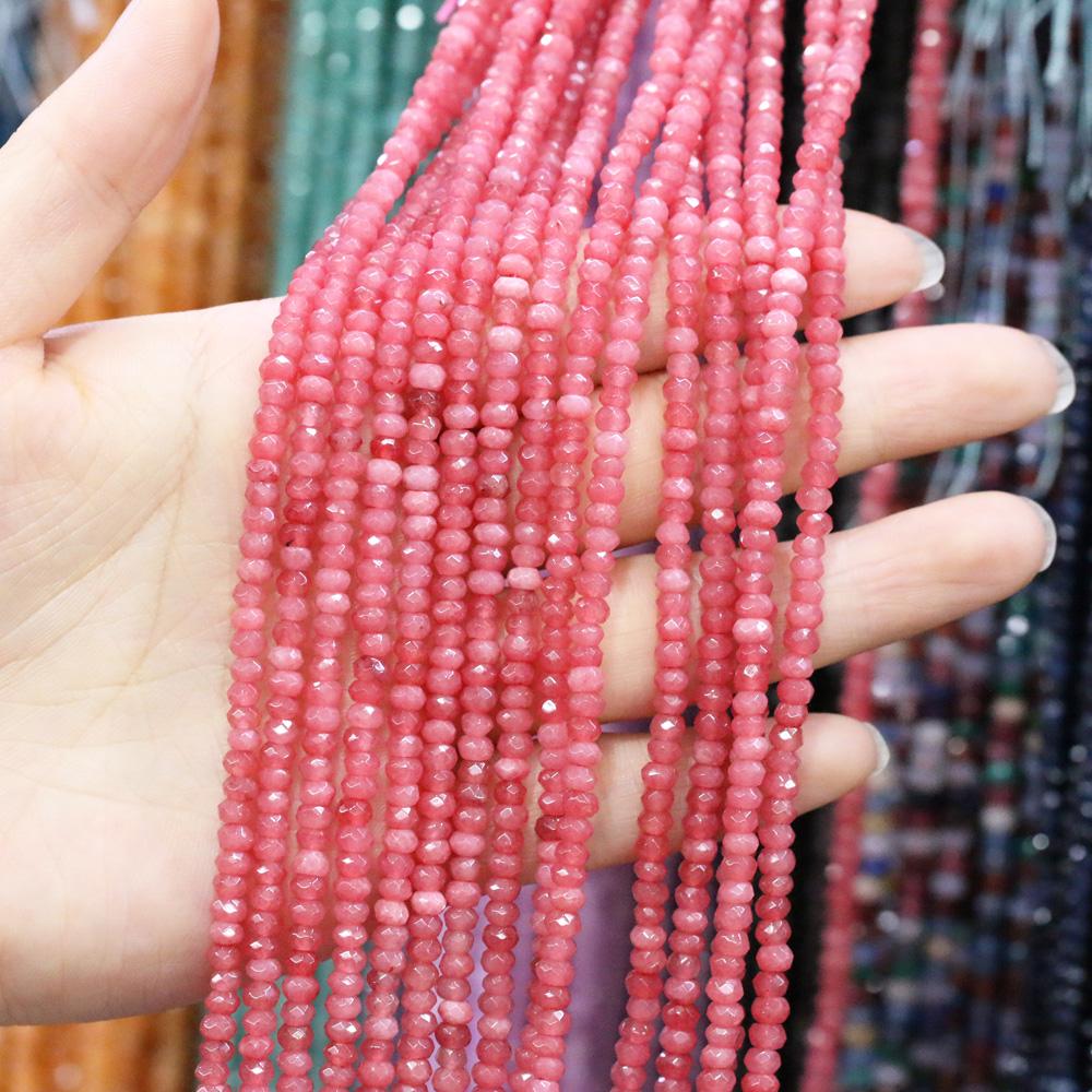 Natural Stone Bead Spinel Faceted Beads 2 X 4 Mm for Jewelry Making DIY Necklace Anklet Bracelet Accessory
