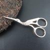 1Pc Vintage Stainless Steel Embroidery Sewing Tools Crane Shape Stork Measures Retro Craft Shears Cr