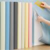Solid Color Self-adhesive Bedroom Living Room Decoration Waterproof Furniture Refurbished Sticker Background Wall Paper