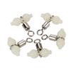 5 Pcs Luminous Fishing Rolling Swivels Connector Sea Fishing Tackle (S)