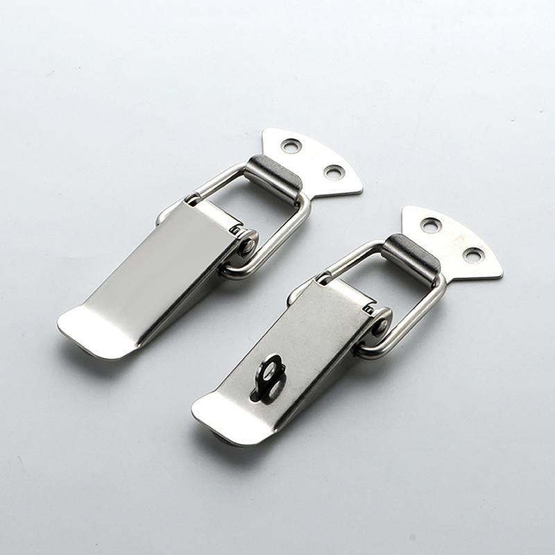 Loaded Draw Toggle Clamp Hasps Latch Catch Duck-Mouth Buckle Hook Wooden Box Hasps Clamp Metal Spring Catch Clasp