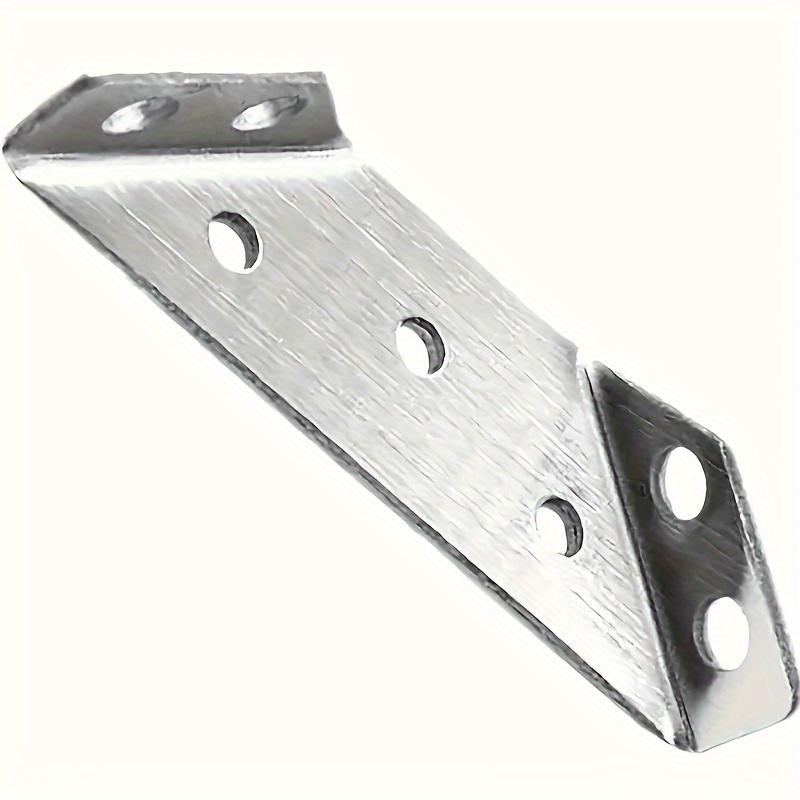 20 Pieces of Heavy Duty Stainless Steel Angle Brace -90 ° Right Angle Brace, Suitable for Cabinets and Furniture, Industrial Hardware