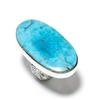 Natural Tibetan Turquoise Gemstone 925 Sterling Silver Gift Ring Size 8 z2V14