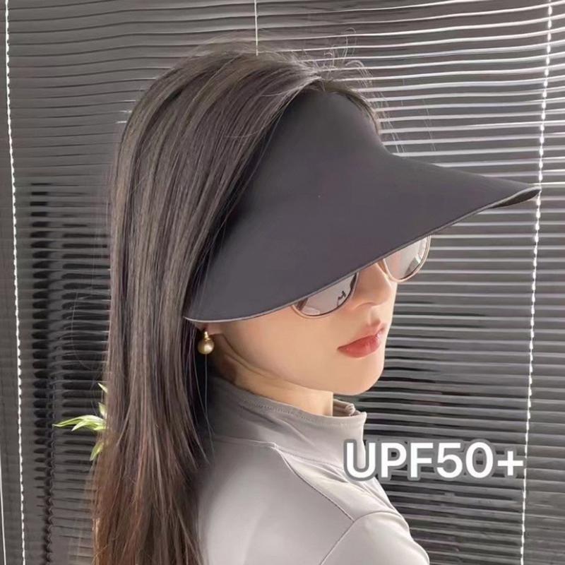 Foldable Seamless Wide Visor Brim Hat Quick-Dry Anti Uv Sun Protection Hat Nylon Hat Non-Marking Sun Cap Women Summer Gift