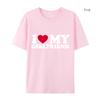 I Love My Girlfriend and I Love My Boyfriend Printed T-shirt Couple Fashion Sports t-Shirt Harajuku Casual Top