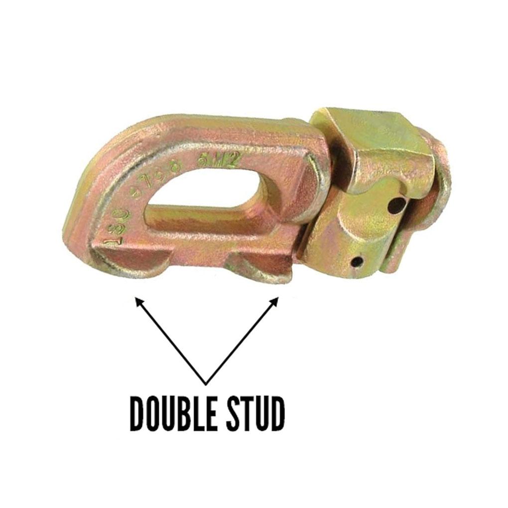 4x Cargo Control L Track Double Stud Fitting Cargo Control Trailer Parts L Track Double Camper Van