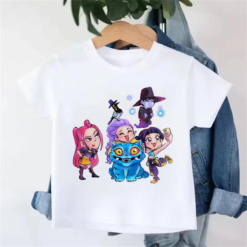 Anime Derpy Tiger Kpop Demon Hunters Shirt for Kids Baby Girl Men Women T Shirt Cute Tiger Cartoon Clothes Hot Movie Print Soft