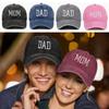 Vintage DAD MOM Embroidery Baseball Caps Adjustable Baseball Hats Men Women Distressed Faded Cap