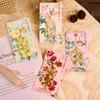 Chinese Style Hollow Bookmark Metal Floral Painting Bookmark Retro Metal Bookmark Student