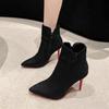 New Short Boots for Women, Autumn Pointed Shoes, Women's Boots, Thin Heels, Sexy High Heels, Winter Bare Boots