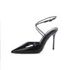 Thin Heel Pointed Outer Wear Versatile Casual Comfortable Sandals Summer Fashion Niche Design Solid Color High Heel Sandals