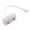 RJ11 US Telephone Plug Outlet Connector To Socket Cable Splitter