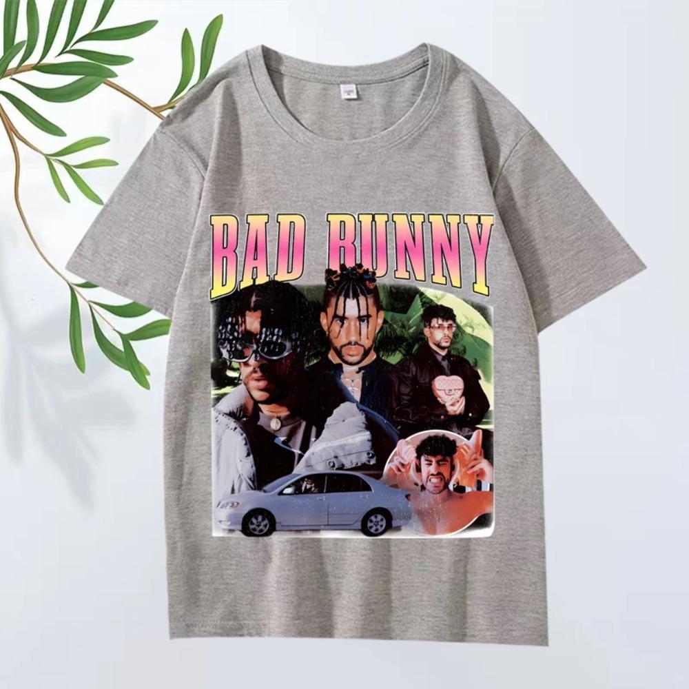Bad Bunny Classic T Shirt 2025 New Men ’s Women Oversized 100% Streetwear Short Sleeve Summer Print Graphics Unisex Tops