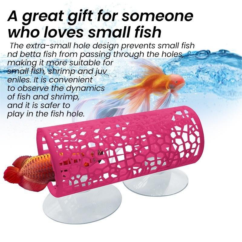 Betta Fish Rest Tunnel Fish Tank Plastic Decoration Small Fish and Shrimp Hide and Take Shelter Pipe Fish Tank Accessories