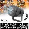 Snowflake LED Christmas Projector Lights Rotating Landscape Lamp Decoration Spotlights for Christmas Holiday Wedding Party Decorations