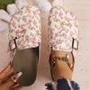Fashion Women Slippers Casual Cozy Sandals Fashion Mules Slippers Ladies New Retro Solid Color Flat Female Shoes Baotou Slides Women