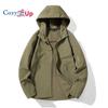 Cozy Up Softshell Stretch Fleece Jacket Outdoor Men's Waterproof Raincoat Windbreaker Lightweight Rain Jacket Hood