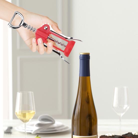 Wine Opener Alloy Wing Corkscrew Heavy Duty Corkscrew Beer Opener Multifunctional Bottle Opener for Home Kitchen Restaurant Bar