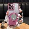 Lovely Heart Bracelet Mirror Phone Holder Case For Xiaomi Poco X6 M6 F6 Pro X3 F3 F4 X5 C65 C75 12T 13T Shockproof Glitter Cover