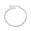 Bracelet Accessory Horizontal Tube Elbow Box Chain Bracelet Women's Simple All-Match Silver Accessories Silver-Plated Bracelet