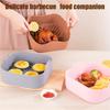 Airfryer Silicone Basket Square Silicone Tray for Airfryer Easy Clean Dish Liner Pizza Plate Grill Pan Mat Air Fryer Accessories
