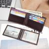 Waxed Leather Men's Bi-Fold Wallet with RFID, Dollar Clip & Multi-Card Holder