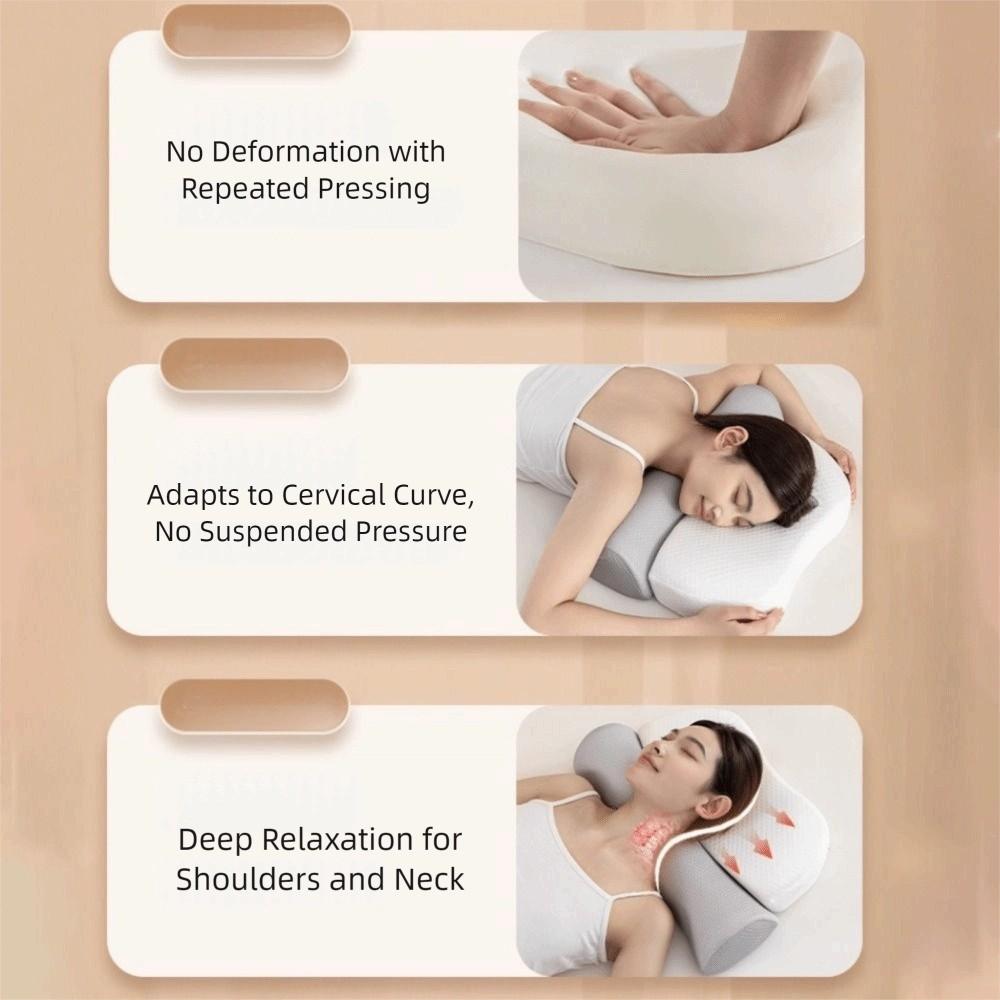Slow Rebound Spine Traction Pillow Adjustable Neck Bolster Pillow Cervical Neck Pillow Bed Pillow