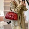 New Fashionable Rhombus Chain Airport Bag Single Shoulder Oblique Span Women's Bag Large Capacity