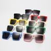 Ins Candy Color Hip Hop Trend Sunglasses Fashion Simple Comfortable Net Red Sunglasses Retro Square Large Frame Glasses