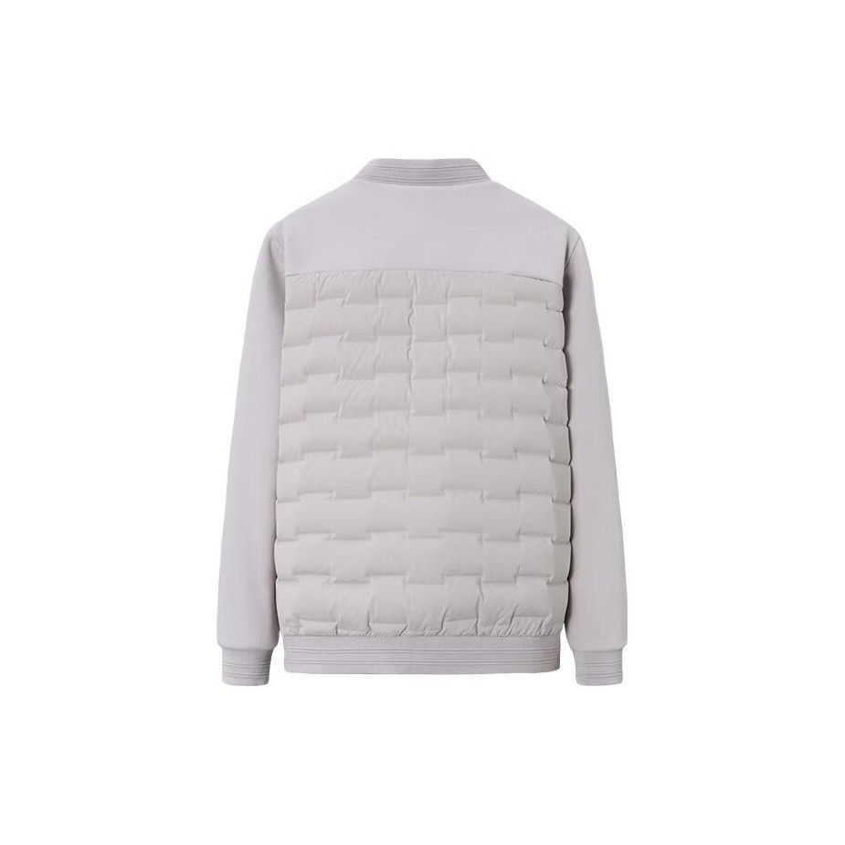 Anta Solid Color Thickened Zipper Woven Jacket Men Jackets Iron-Gray 152347631-1