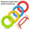 4Pcs Silicone Sensory Bracelet Toy Anxiety Stress Relief Textured Ring Fidget Toy